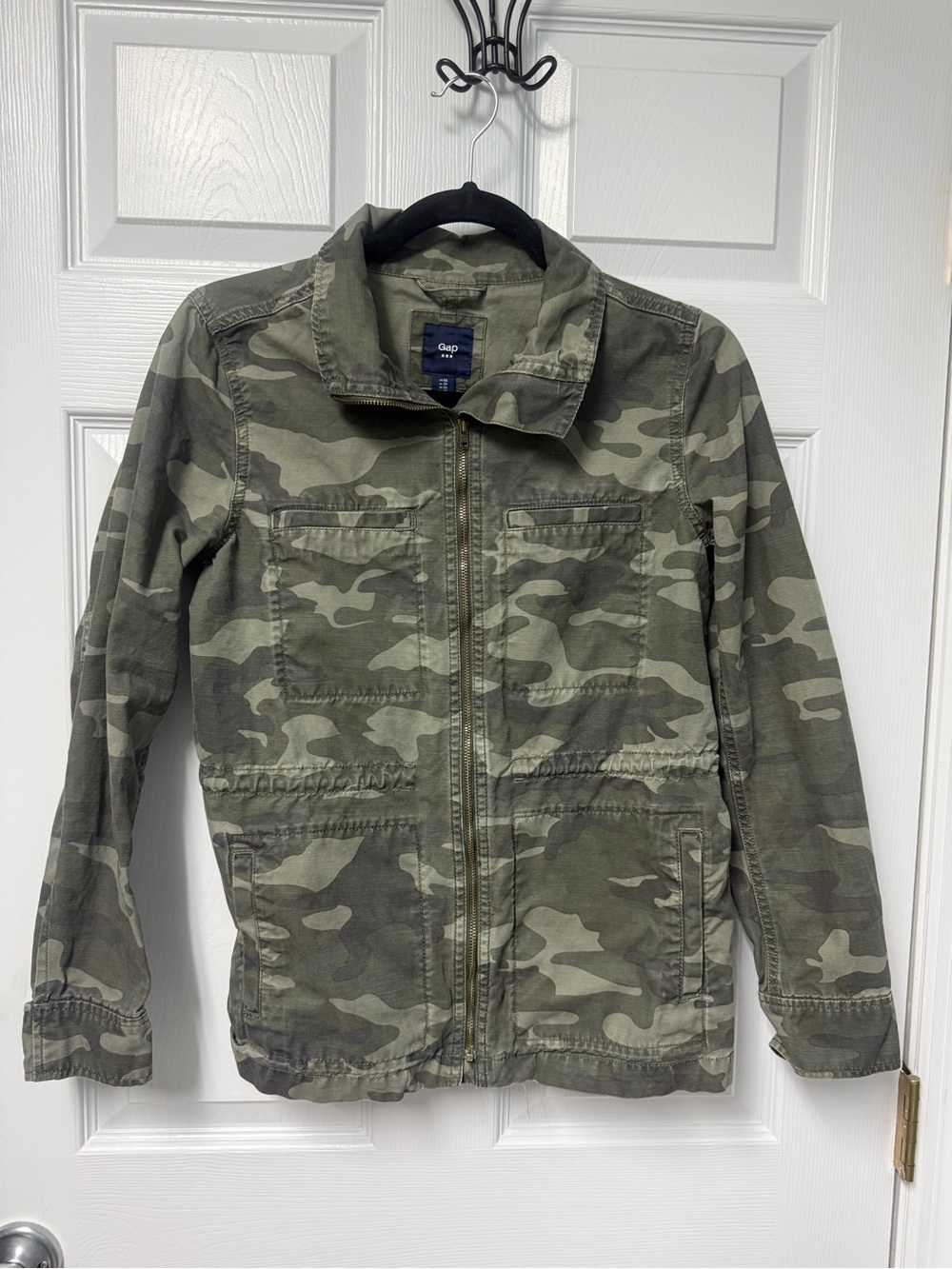GAP women’s Green Camo Military Field Jacket